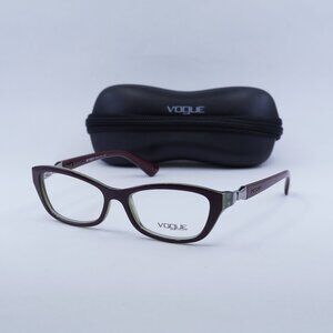 Final Price! Vogue VO2890 2231 Bordeaux/Olive Green Eyeglasses 53mm